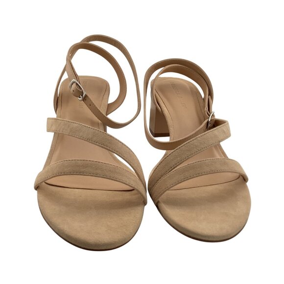 Rebecca Allen The Block Sandy Heeled Sandal‎ Nude IV Size 11 NWB Strappy Block - Picture 3 of 8